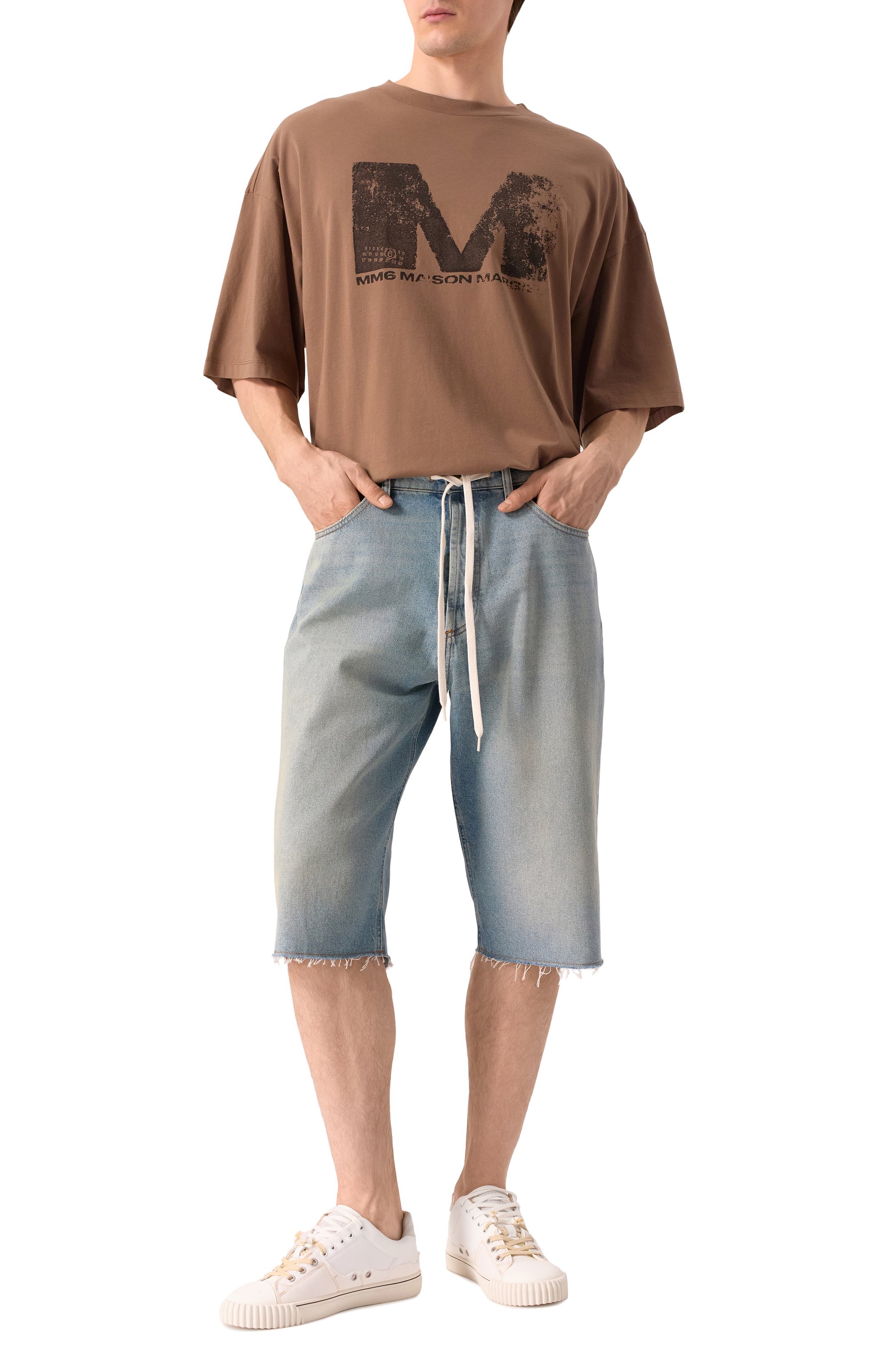 Хлопковая футболка MM6, арт. SH0GC0048/S24312, фото 2