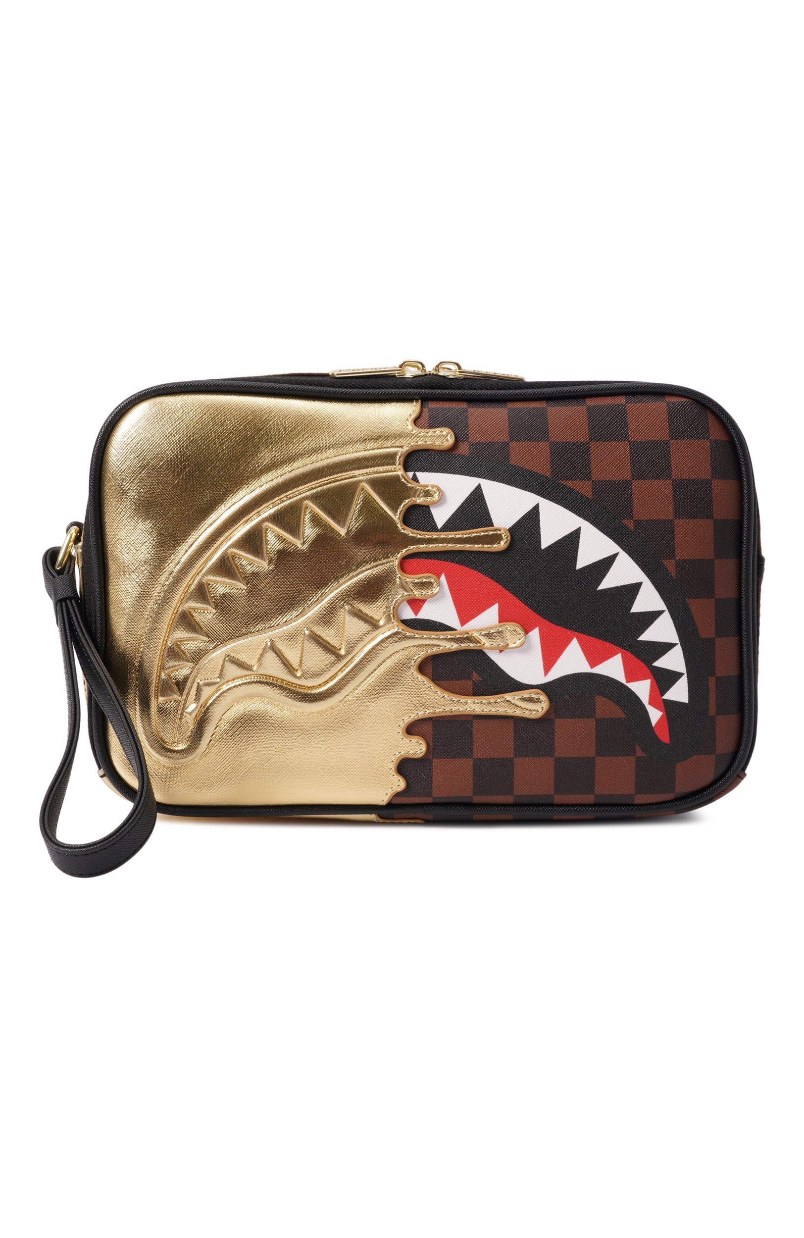 Косметичка SPRAYGROUND, арт. 910B9343NSZ/SHARKS IN PARIS G0LD DRIP T0ILETRY BRI, фото 1