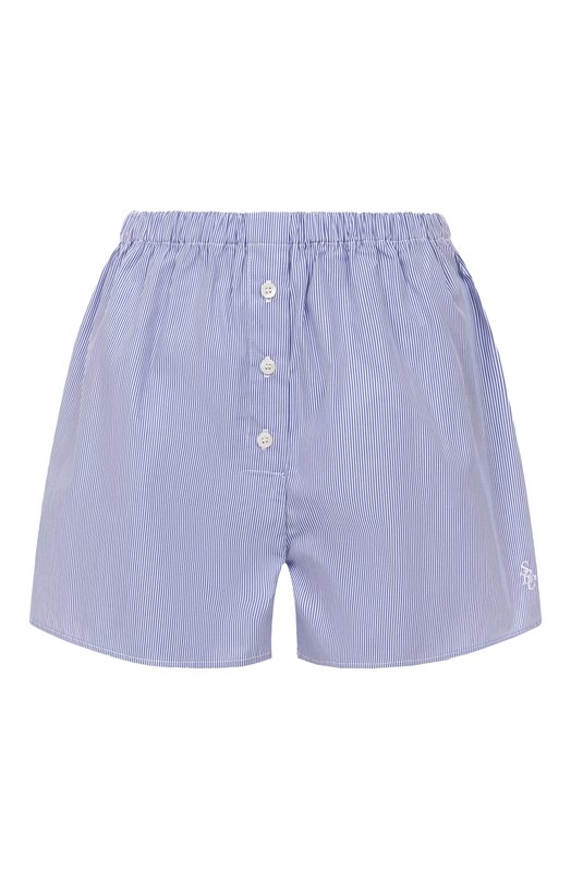 Хлопковые шорты Sporty and Rich SH035606302ST02 Голубой SH035606302ST02