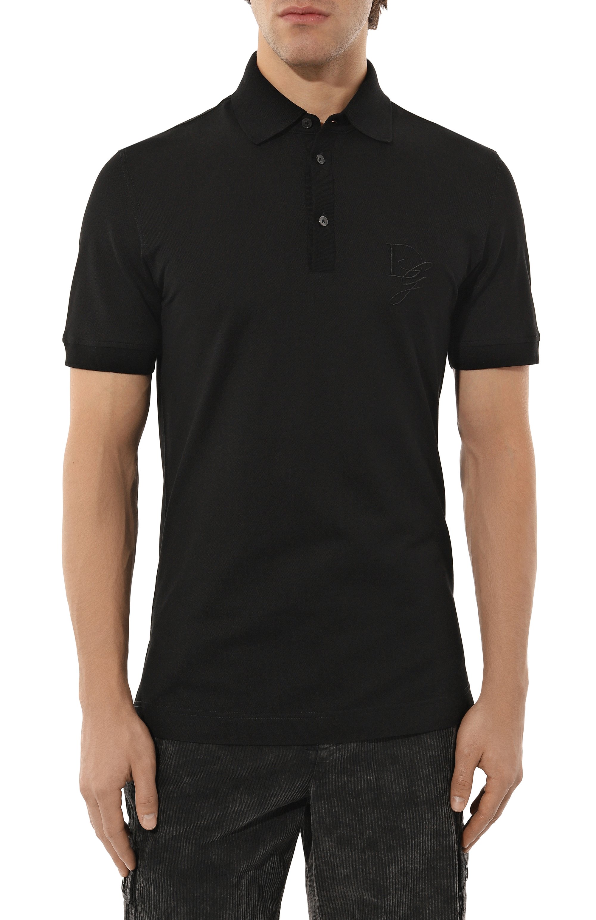 Хлопковое поло DOLCE & GABBANA, арт. G8SG0Z/G7N4P, фото 3