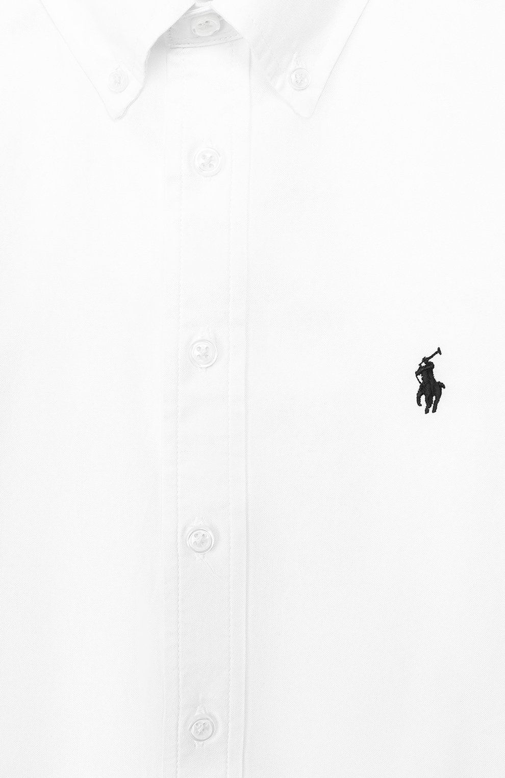 Хлопковая рубашка с воротником button down RALPH LAUREN белого цвета по цене 8710 руб., арт. 323600259, фото 3 Хлопковая рубашка с воротником button down RALPH LAUREN, арт. 323600259, фото 3