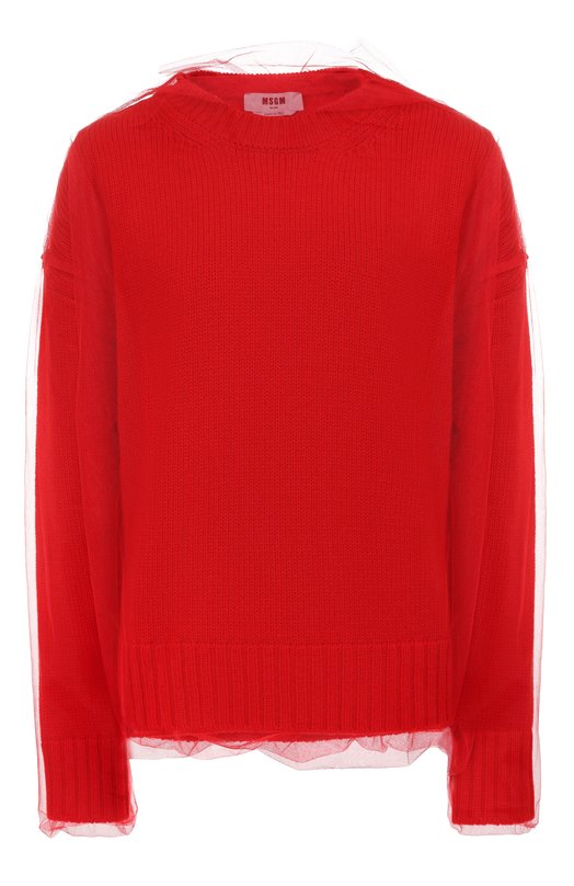 Шерстяной свитер MSGM 3942MDM203/257988 Красный 3942MDM203/257988