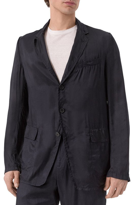 Пиджак из вискозы Dries Van Noten 251-020414-1427 Синий  251-020414-1427 Фото 5