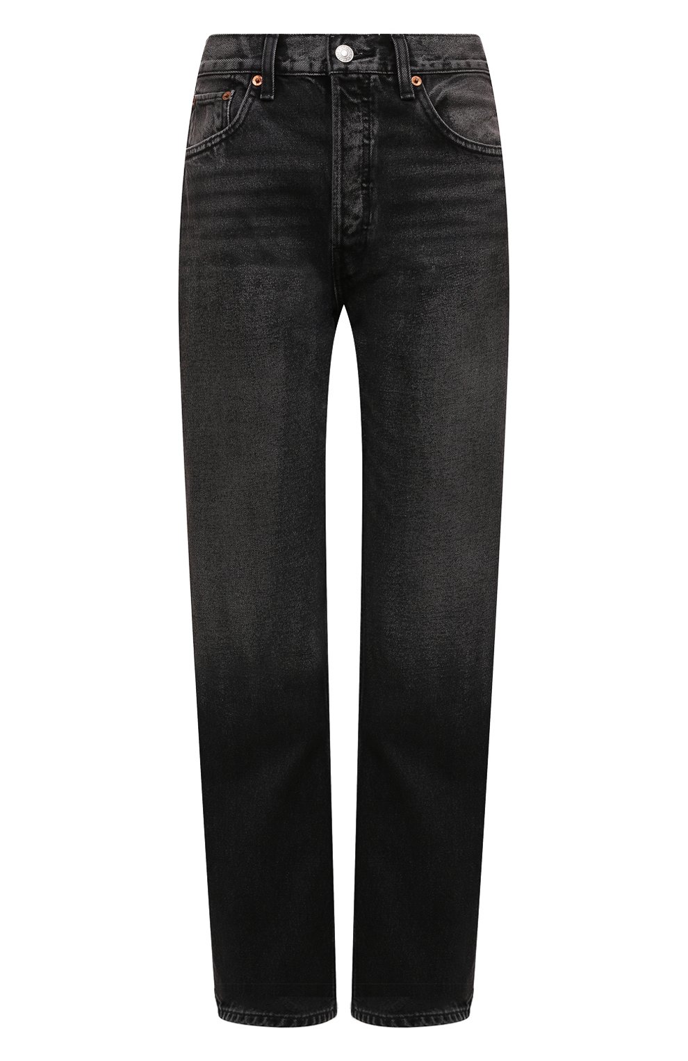 Джинсы RE/DONE темно-серого цвета по цене 43100 руб., арт. 166-03W90HRL0/A, фото 1 Джинсы RE/DONE, арт. 166-03W90HRL0/A, фото 1