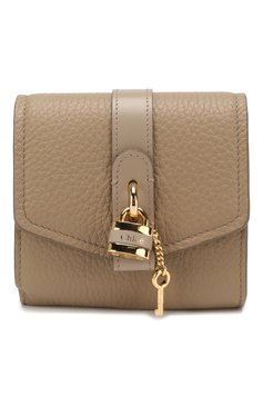 Женские кожаное портмоне CHLOÉ серого цвета, арт. CHC20SP315B71 | Фото 1 (Кросс-КТ: другое; Материал: Натуральная кожа; Нос: Не проставлено; Материал сплава: Проставлено)