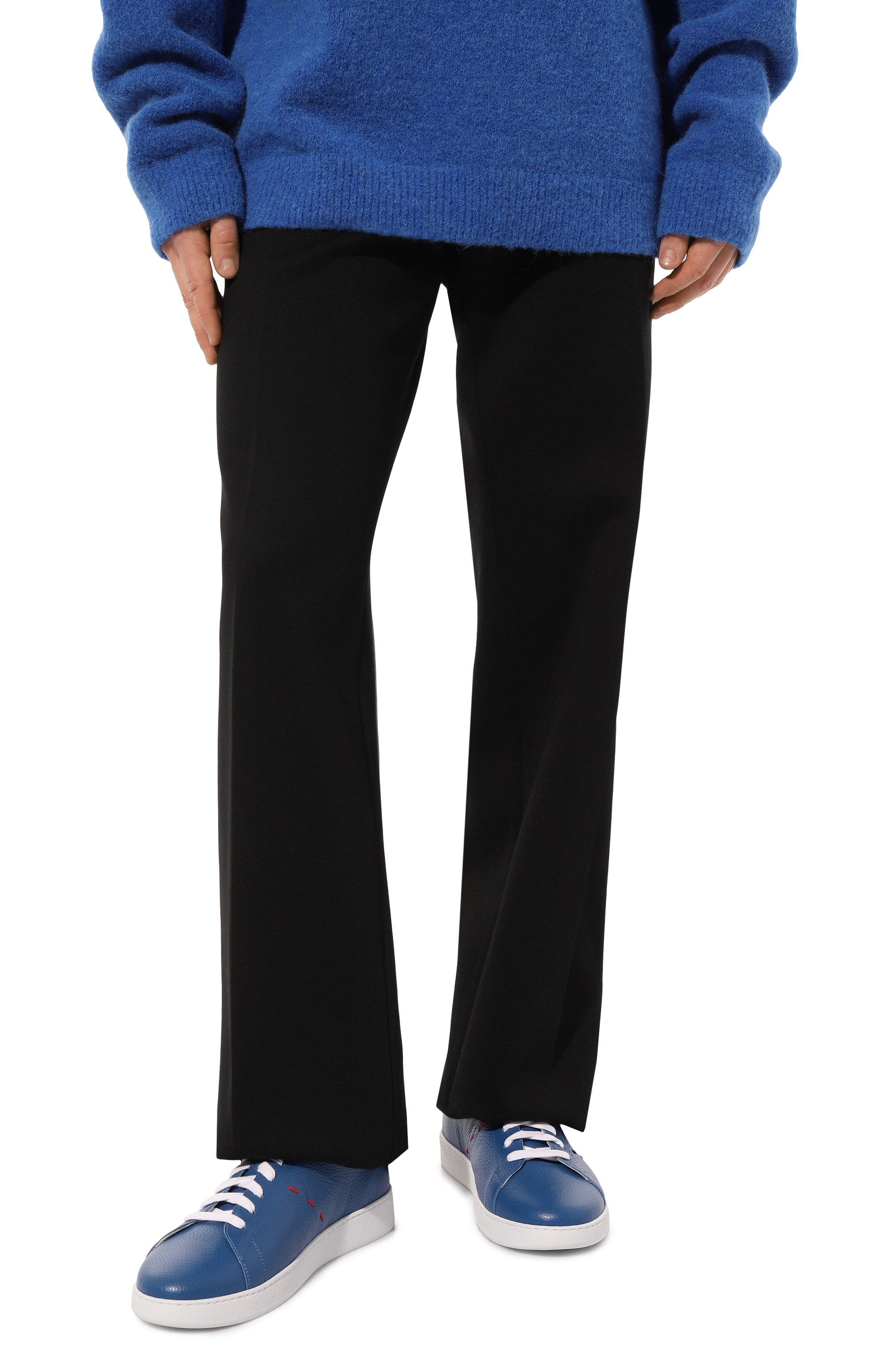 Кожаные кеды KITON, арт. USSA068N01035, фото 3