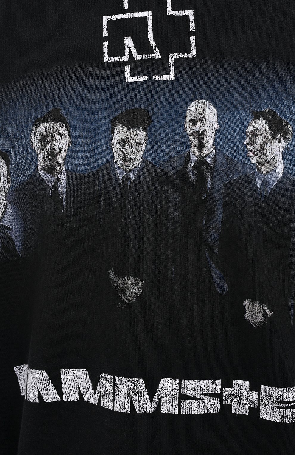 Хлопковое худи Balenciaga x Rammstein BALENCIAGA купить в интернет