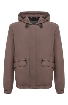 Мужской бомбер CORNELIANI коричневого цвета, арт. 93L5C8-9320149 | Фото 1 (Мужское Кросс-КТ: шерсть и кашемир; Рукава: Длинные; Принт: Без принта; Кросс-КТ: бомбер; Материал внешний: Синтетический материал; Материал сплава: Проставлено; Материал подклада: Синтетический материал; Драгоценные камни: Проставлено; Длина (верхняя одежда): Короткие; Стили: Кэжуэл)