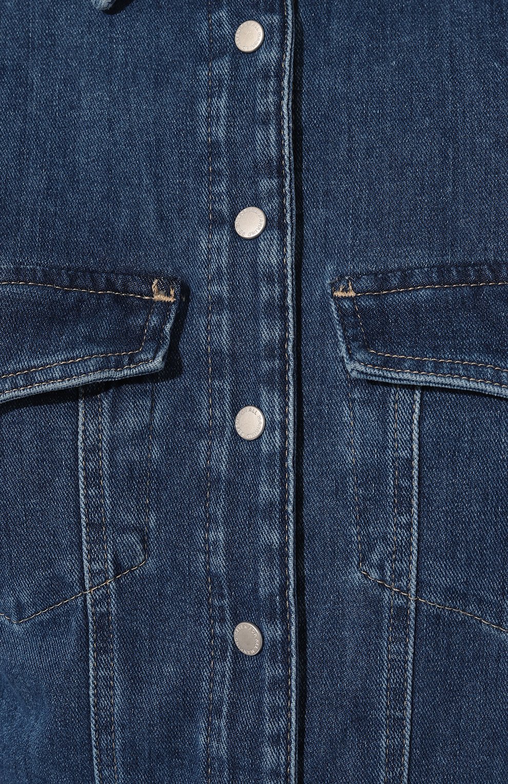 Джинсовый комбинезон 7 FOR ALL MANKIND синего цвета по цене 30750 руб., арт. JSXLD530HM, фото 5 Джинсовый комбинезон 7 FOR ALL MANKIND, арт. JSXLD530HM, фото 5