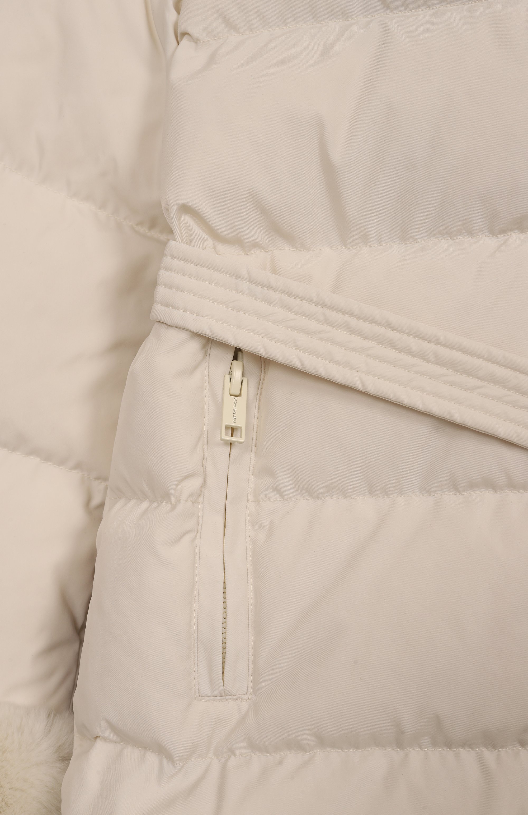 Пуховое пальто с отделкой из лисы YVES SALOMON ENFANT, арт. 25WEM920XXD0XW/12A-14A, фото 3