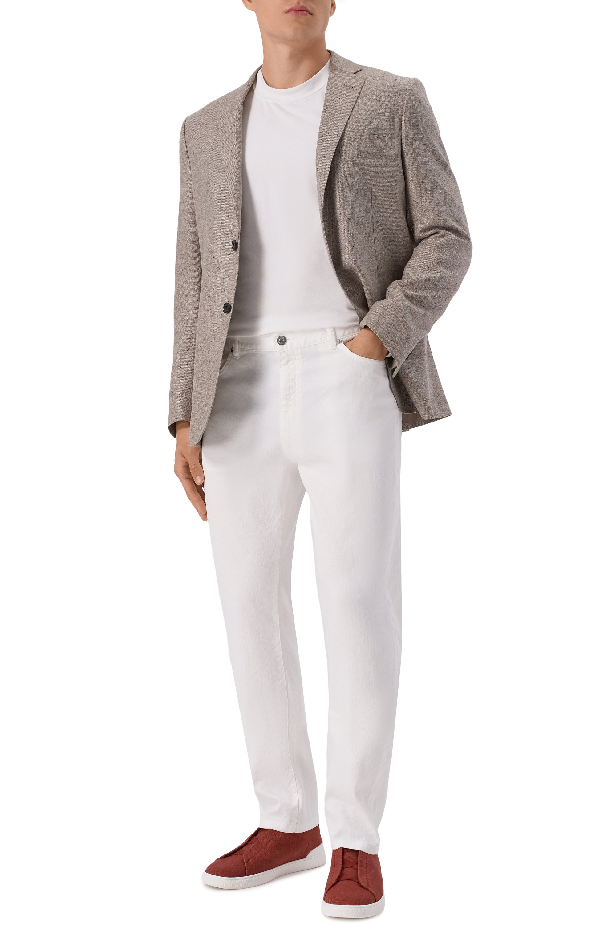 Джинсы ZEGNA белого цвета по цене 99200 руб., арт. CITY/UFP16A9, фото 2 Джинсы ZEGNA, арт. CITY/UFP16A9, фото 2