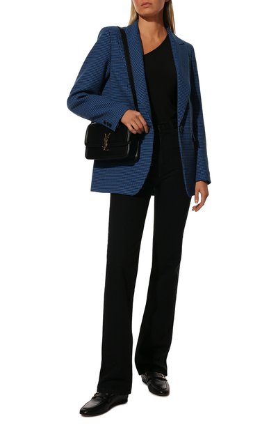 Жакет из вискозы SEVEN LAB синего цвета по цене 27300 руб., арт. J hound b-navy, фото 2 Жакет из вискозы SEVEN LAB, арт. J hound b-navy, фото 2