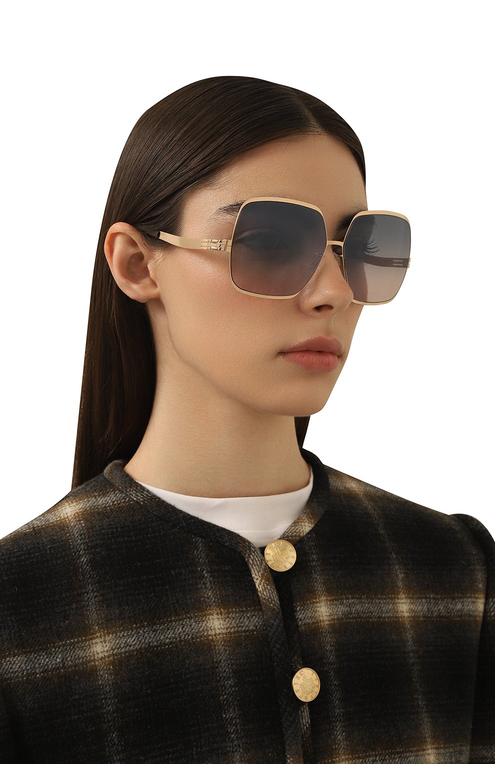 Солнцезащитные очки IC! BERLIN, арт. IB-ANGELINA T R0SÉ-G0LD N0UGAT 0CEAN FADE L0W RIDE, фото 2