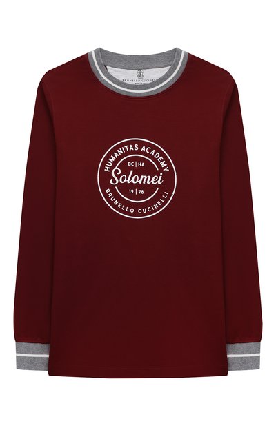 Хлопковый лонгслив BRUNELLO CUCINELLI, арт. B0T61T109C, фото 1