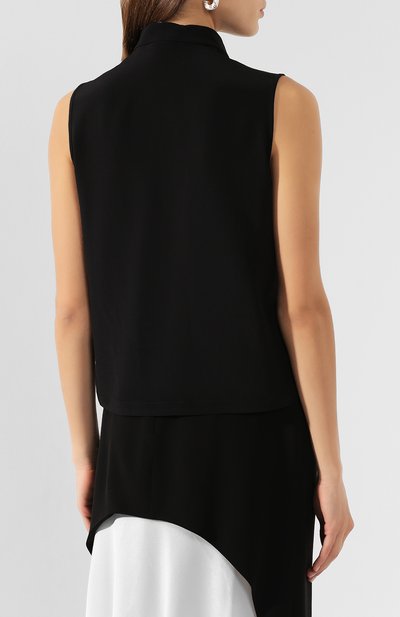 Шелковый топ GIVENCHY черного цвета по цене 92350 руб., арт. BW60GA12EH, фото 4 Шелковый топ GIVENCHY, арт. BW60GA12EH, фото 4