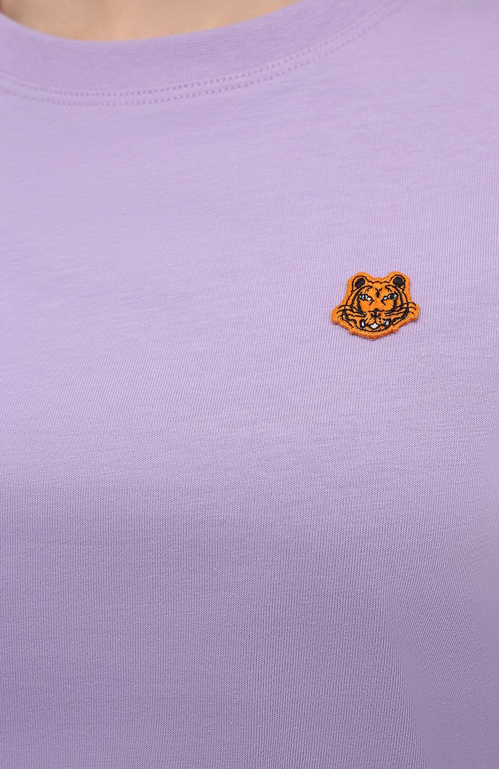 Хлопковая футболка KENZO сиреневого цвета по цене 12150 руб., арт. FB52TS8434SA, фото 5 Хлопковая футболка KENZO, арт. FB52TS8434SA, фото 5