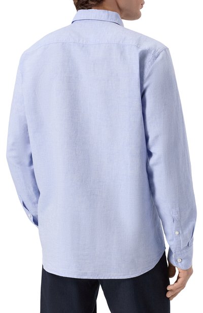 Рубашка изо льна и хлопка BOSS, арт. 50539531, фото 4