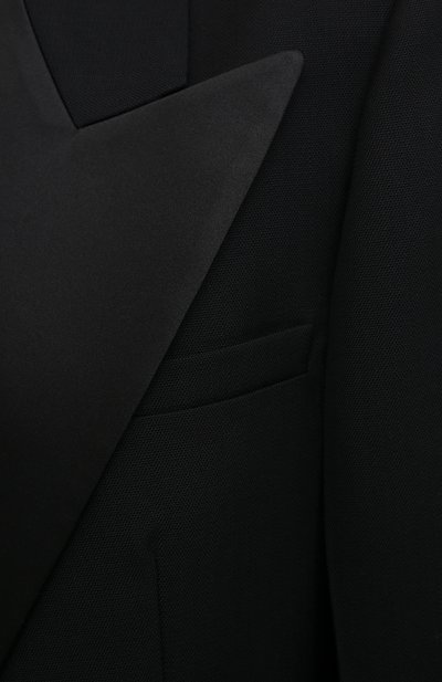 Шерстяной жакет VICTORIA BECKHAM черного цвета по цене 175000 руб., арт. 1221WJK002491A, фото 5 Шерстяной жакет VICTORIA BECKHAM, арт. 1221WJK002491A, фото 5