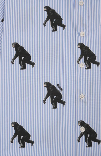 Хлопковая рубашка MOSCHINO, арт. HUC01L/LLB50/4-8, фото 3