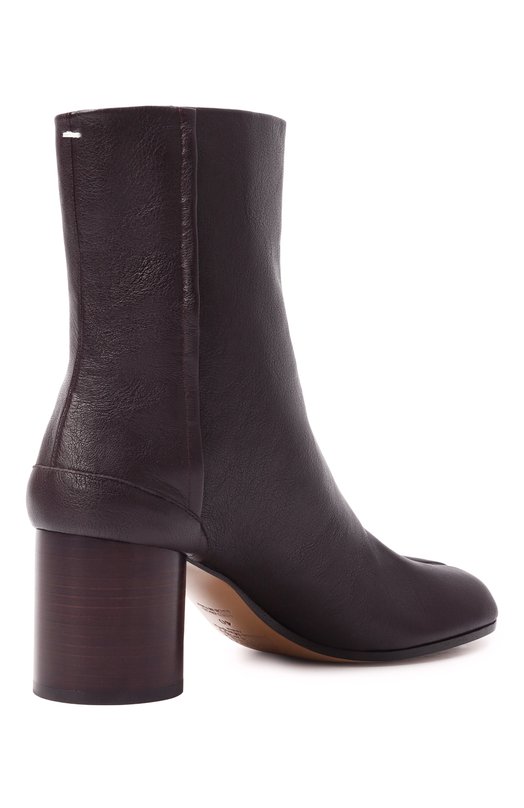 Кожаные ботильоны Tabi Maison Margiela S58WU0246/P3753 Коричневый  S58WU0246/P3753 Фото 5