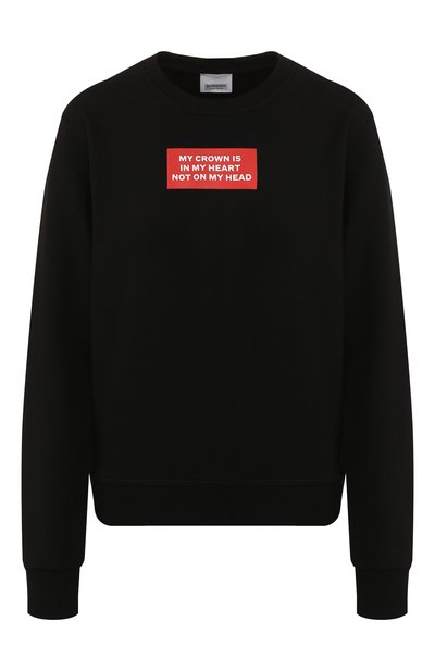 Женский хлопковый свитшот BURBERRY, арт. 8017155