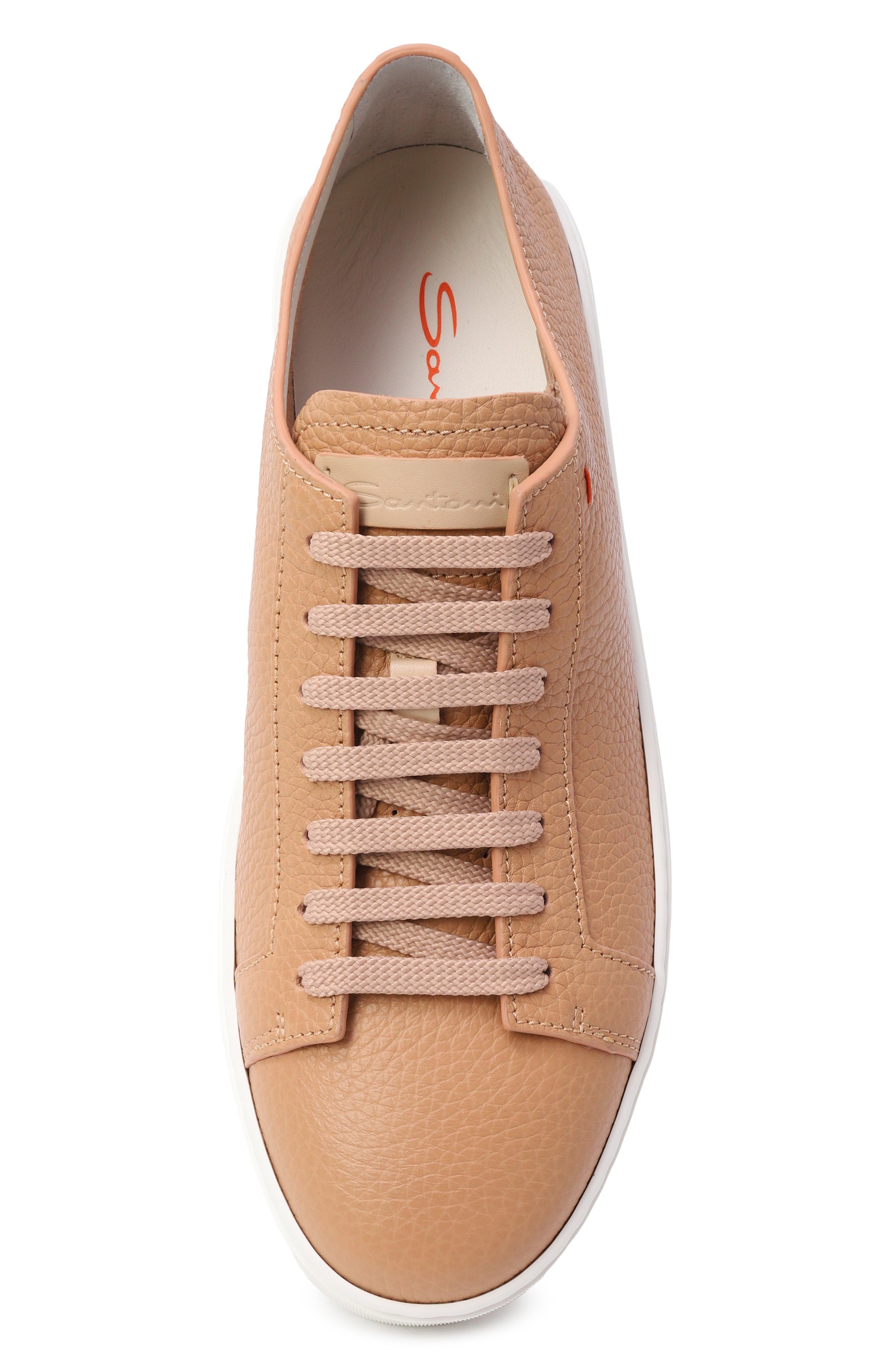 Кожаные кеды cleanic SANTONI, арт. MBCG21571BARCMMD, фото 6