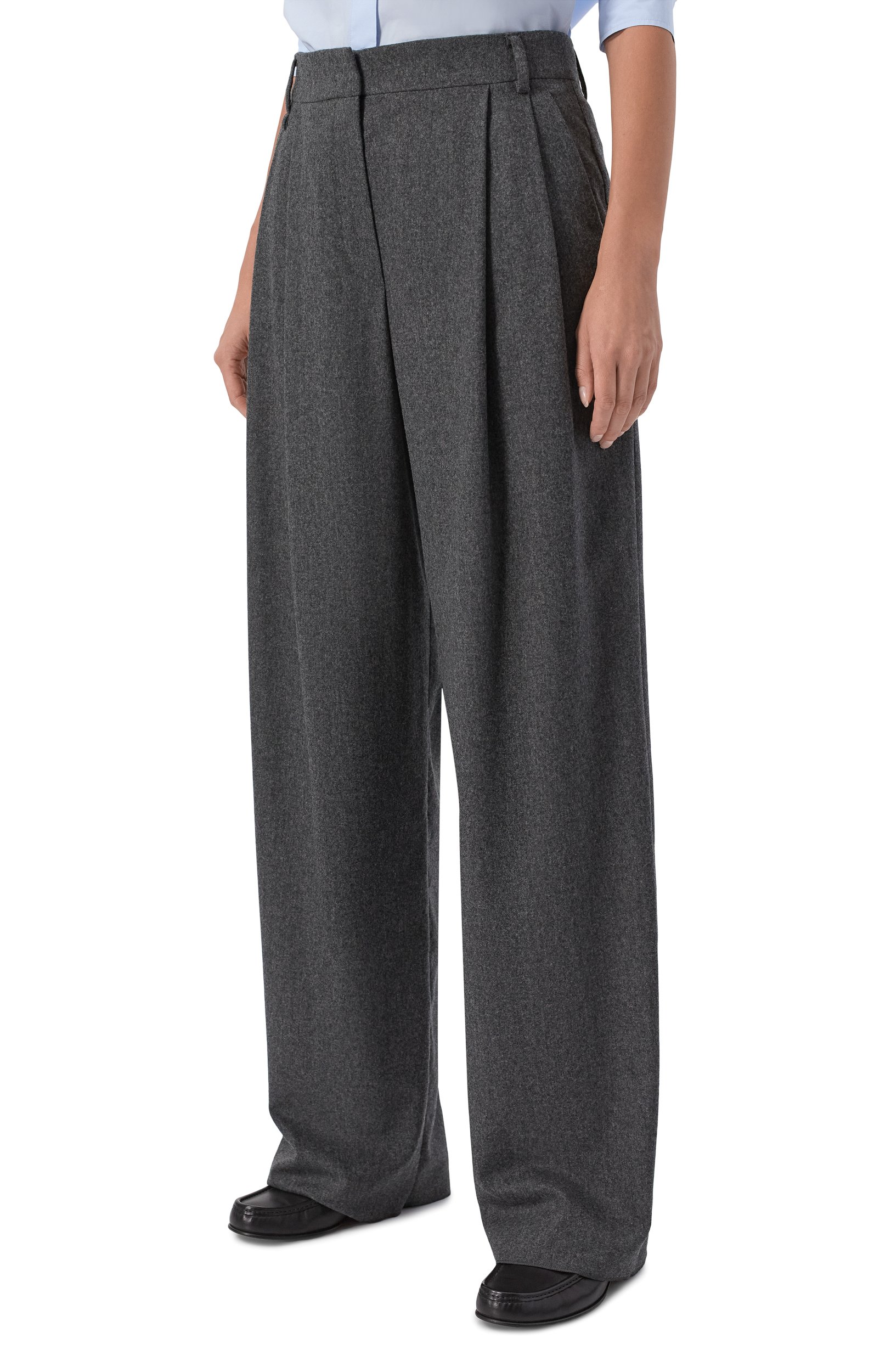 Брюки из шерсти и кашемира EMPORIO ARMANI, арт. EW002215/TE10537/01002, фото 3