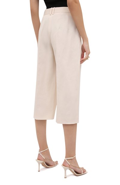 Шорты-бермуды из хлопка и льна THE ROW, арт. 5632W2042, фото 4