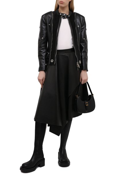 Кожаная юбка ALEXANDER MCQUEEN, арт. 688576/Q5AHV, фото 2