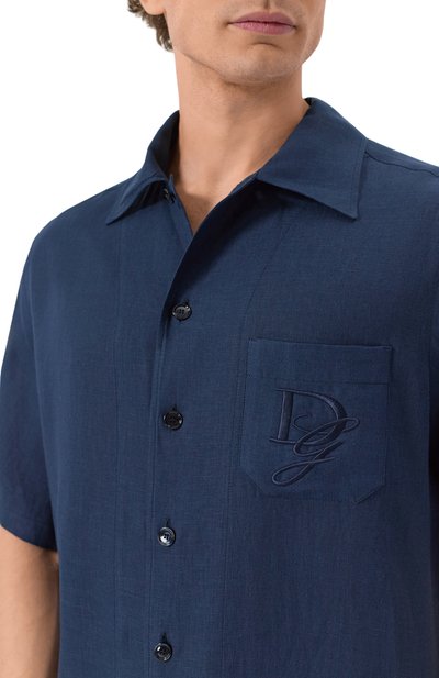Льняная рубашка DOLCE & GABBANA, арт. G5JH9Z/FU4LG, фото 5