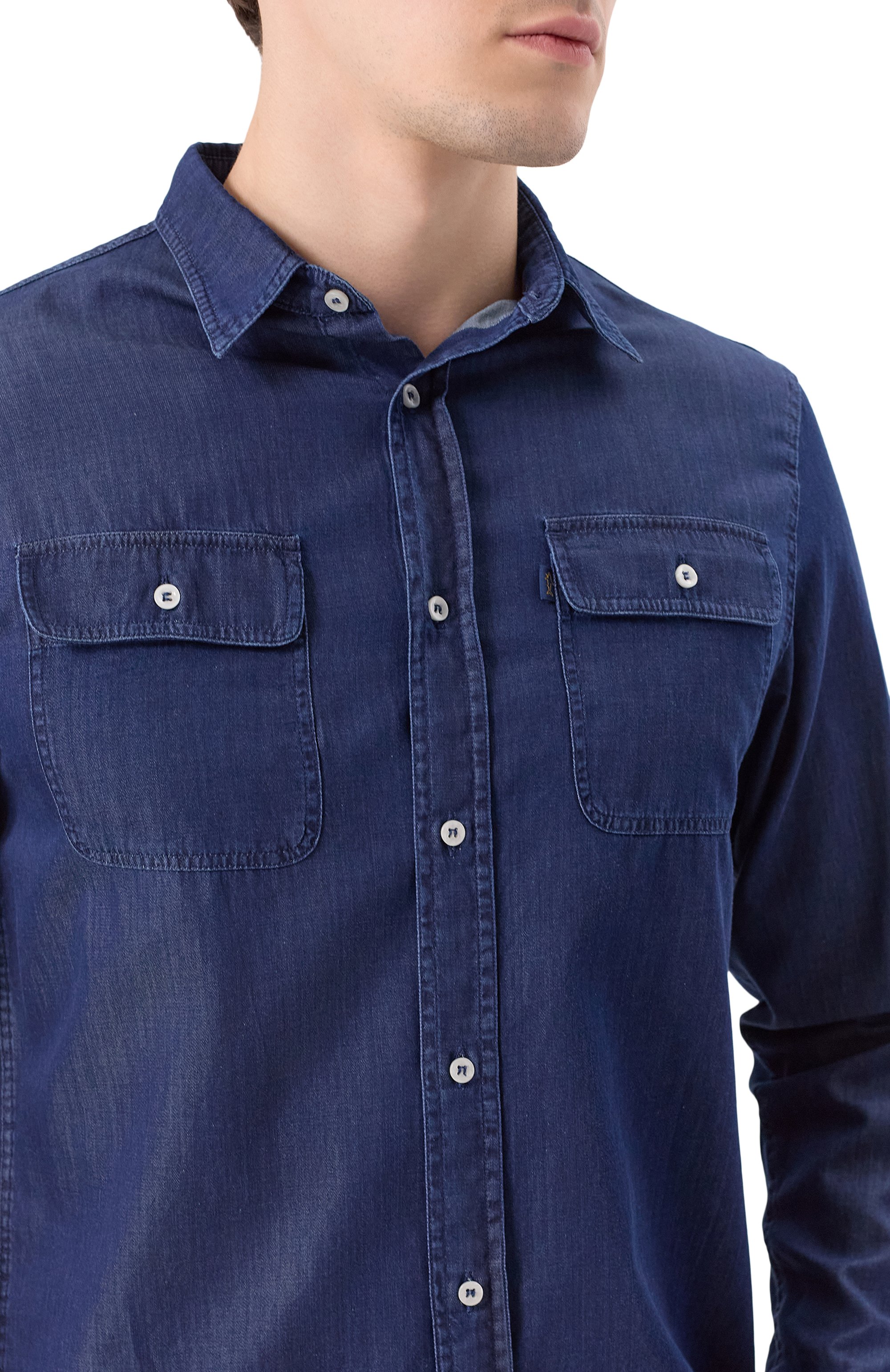 Джинсовая рубашка PAUL&SHARK, арт. 25413236, фото 5