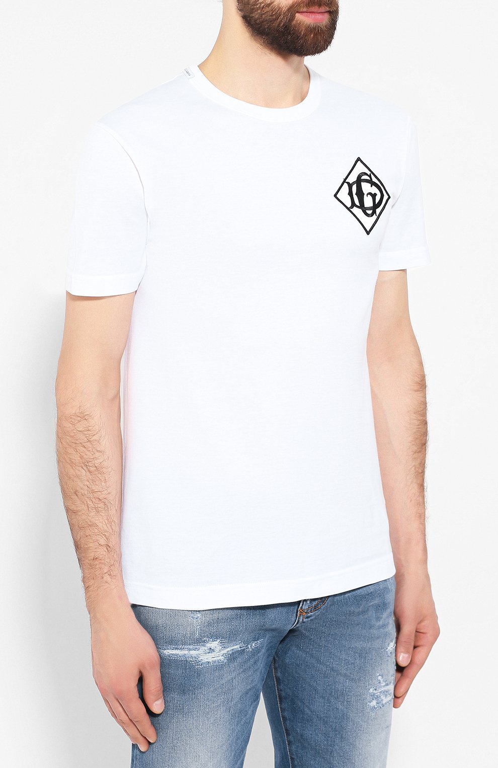 Хлопковая футболка DOLCE & GABBANA, арт. G8KBAZ/G7TWF, фото 3