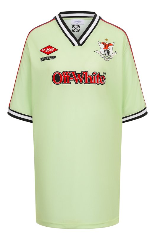 Платье Off-White 0WDH008S25JER001 Зелёный 0WDH008S25JER001
