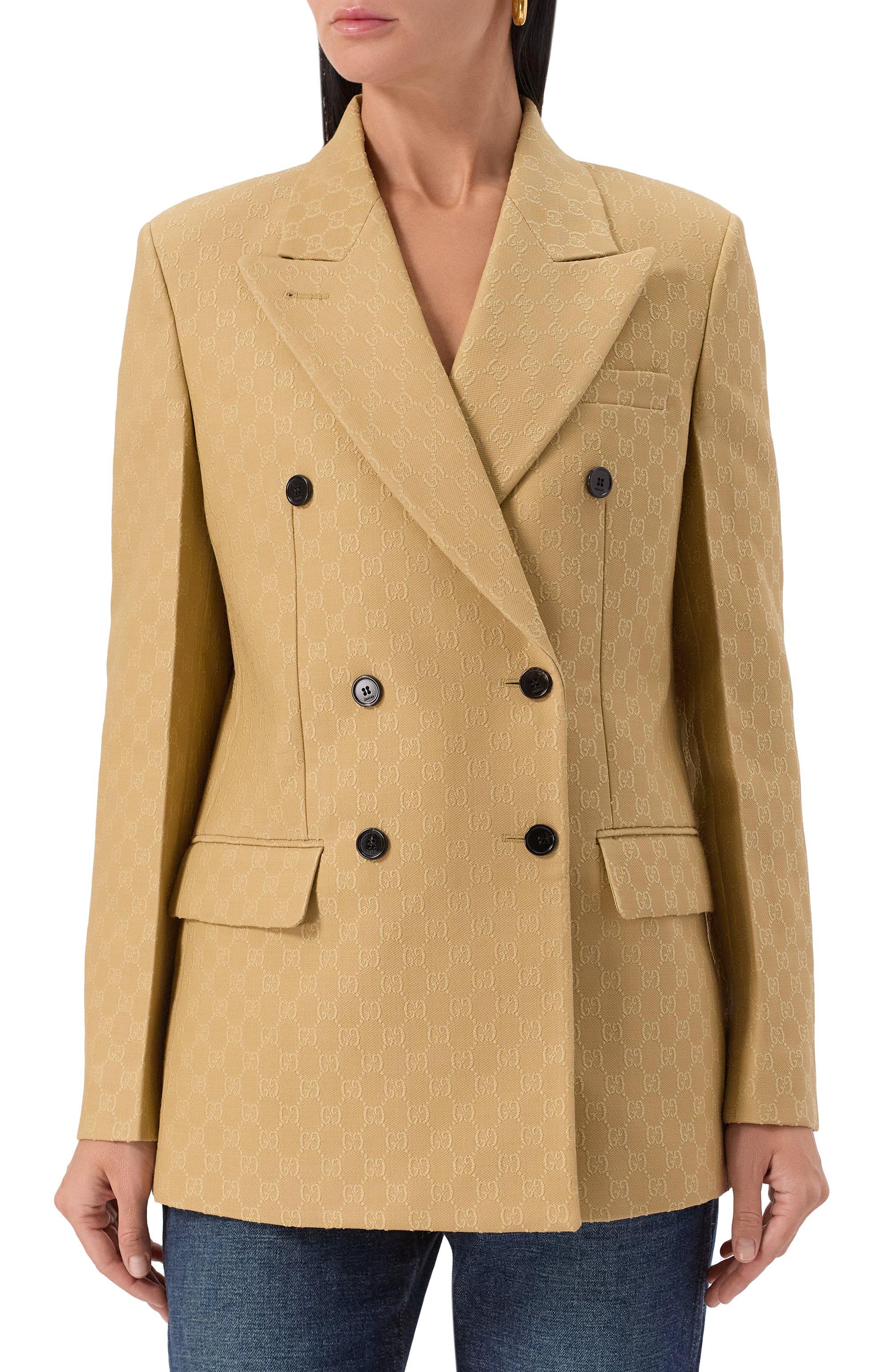 Жакет из шерсти и шелка GUCCI, арт. 833578/Z7APD, фото 3