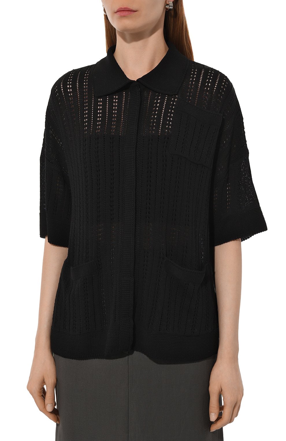 Рубашка из шелка и хлопка FREEAGE, арт. S24.JK077.6010.900, фото 3