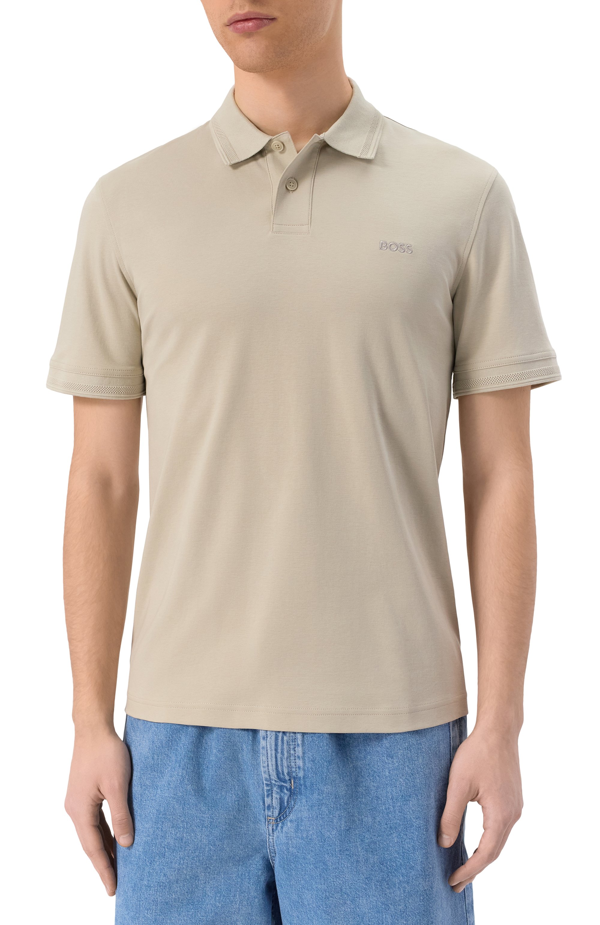 Хлопковое поло BOSS ORANGE, арт. 50520109, фото 3