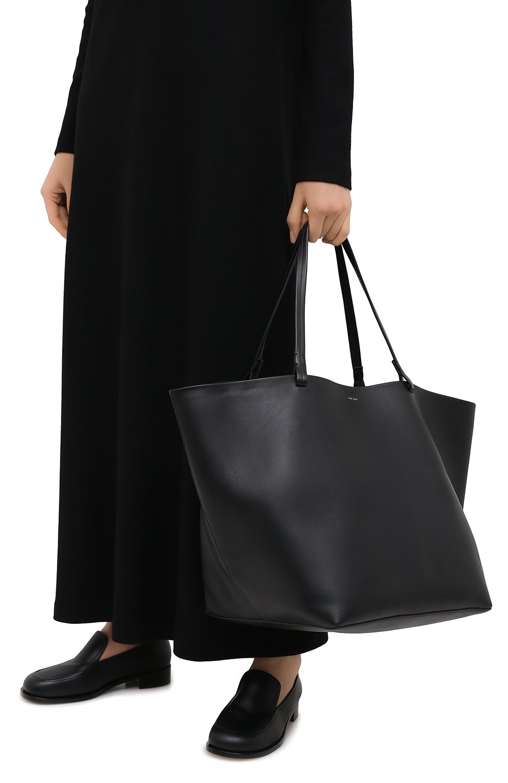 Сумка-шопер THE ROW черного цвета по цене 328500 руб., арт. W1201L52, фото 2 Сумка-шопер THE ROW, арт. W1201L52, фото 2