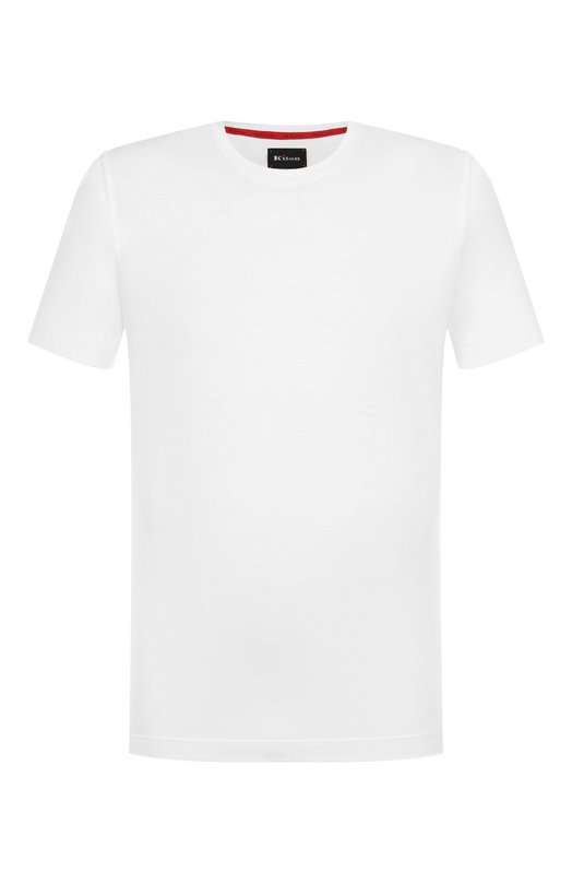 Хлопковая футболка Kiton UMK0721HE30 Белый UMK0721HE30
