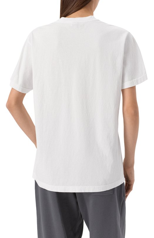 Хлопковая футболка Sporty and Rich T0043508033WH01 Белый  T0043508033WH01 Фото 4