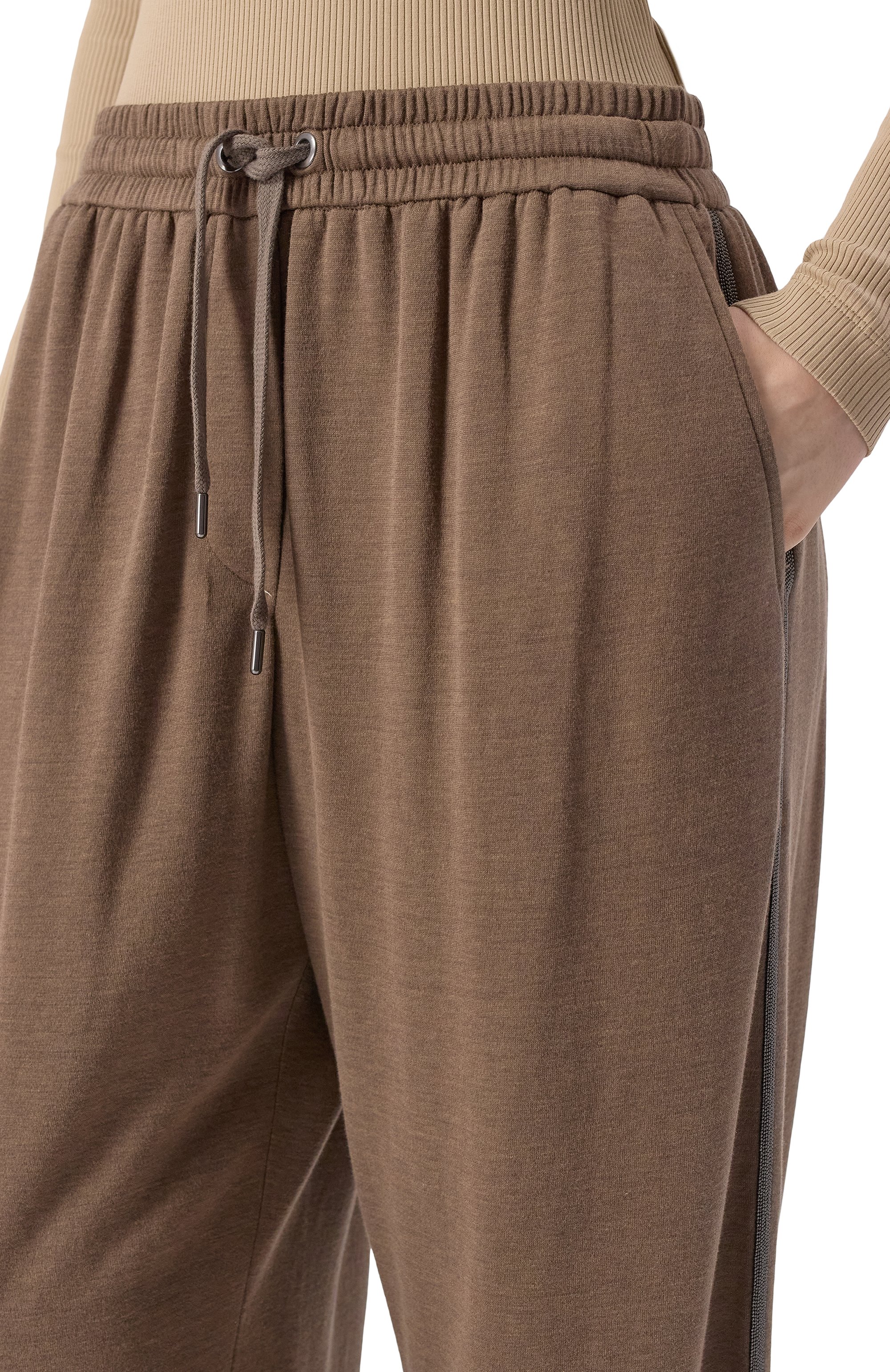 Брюки из хлопка и шелка BRUNELLO CUCINELLI, арт. MD828SM689, фото 5