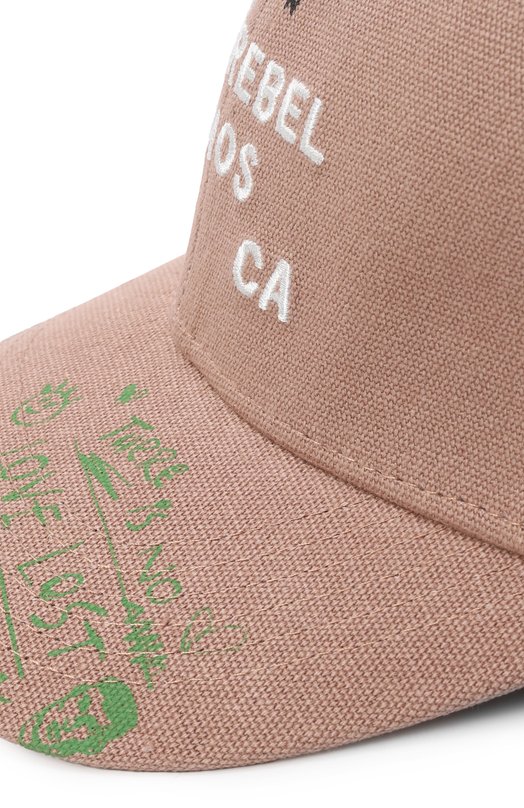 Хлопковая бейсболка DOMREBEL M SKETCH BUNNY/BASEBALL CAP Бежевый  M SKETCH BUNNY/BASEBALL CAP Фото 3
