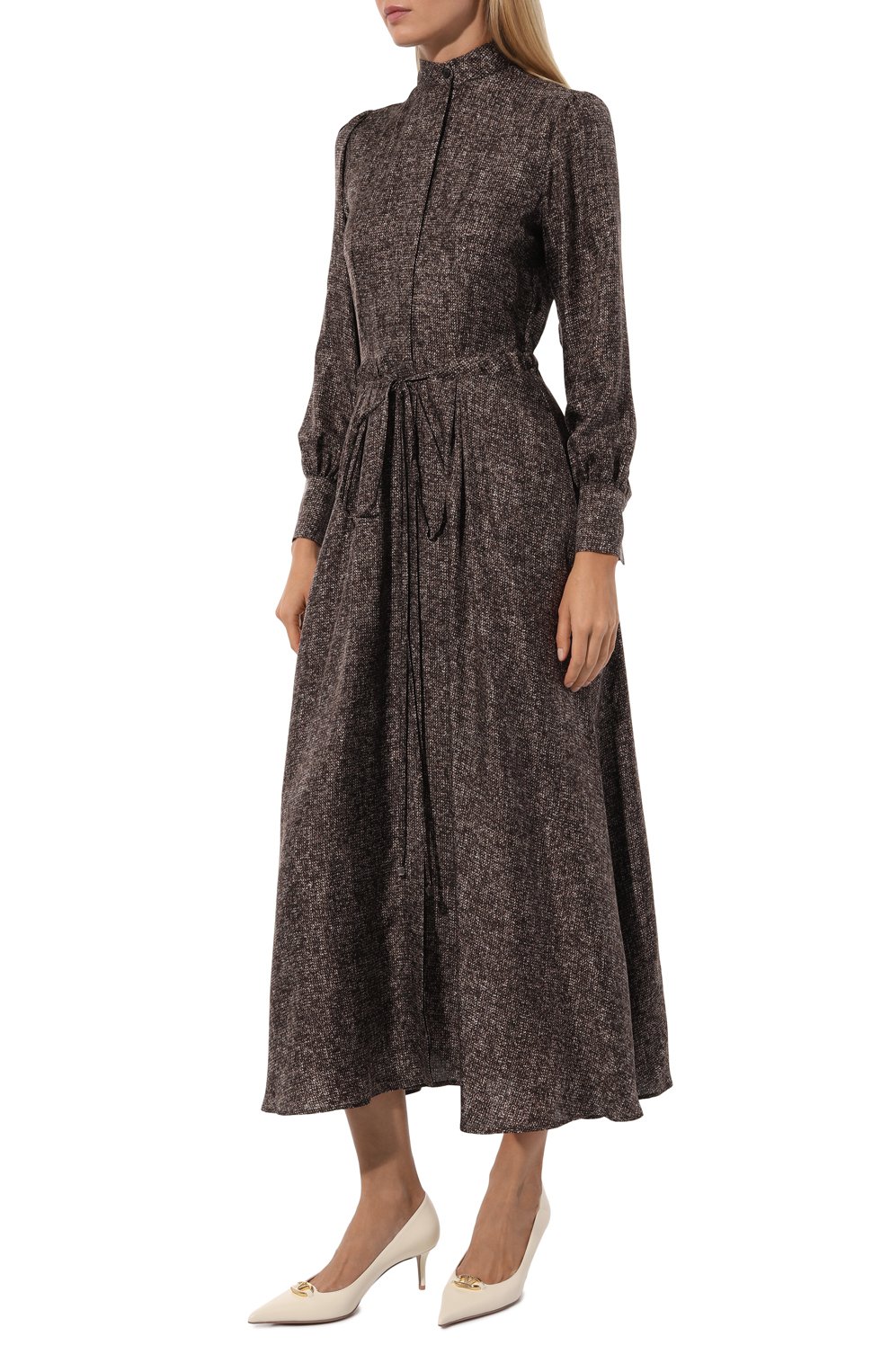 Шелковое платье KITON, арт. D52302K0531E01, фото 3