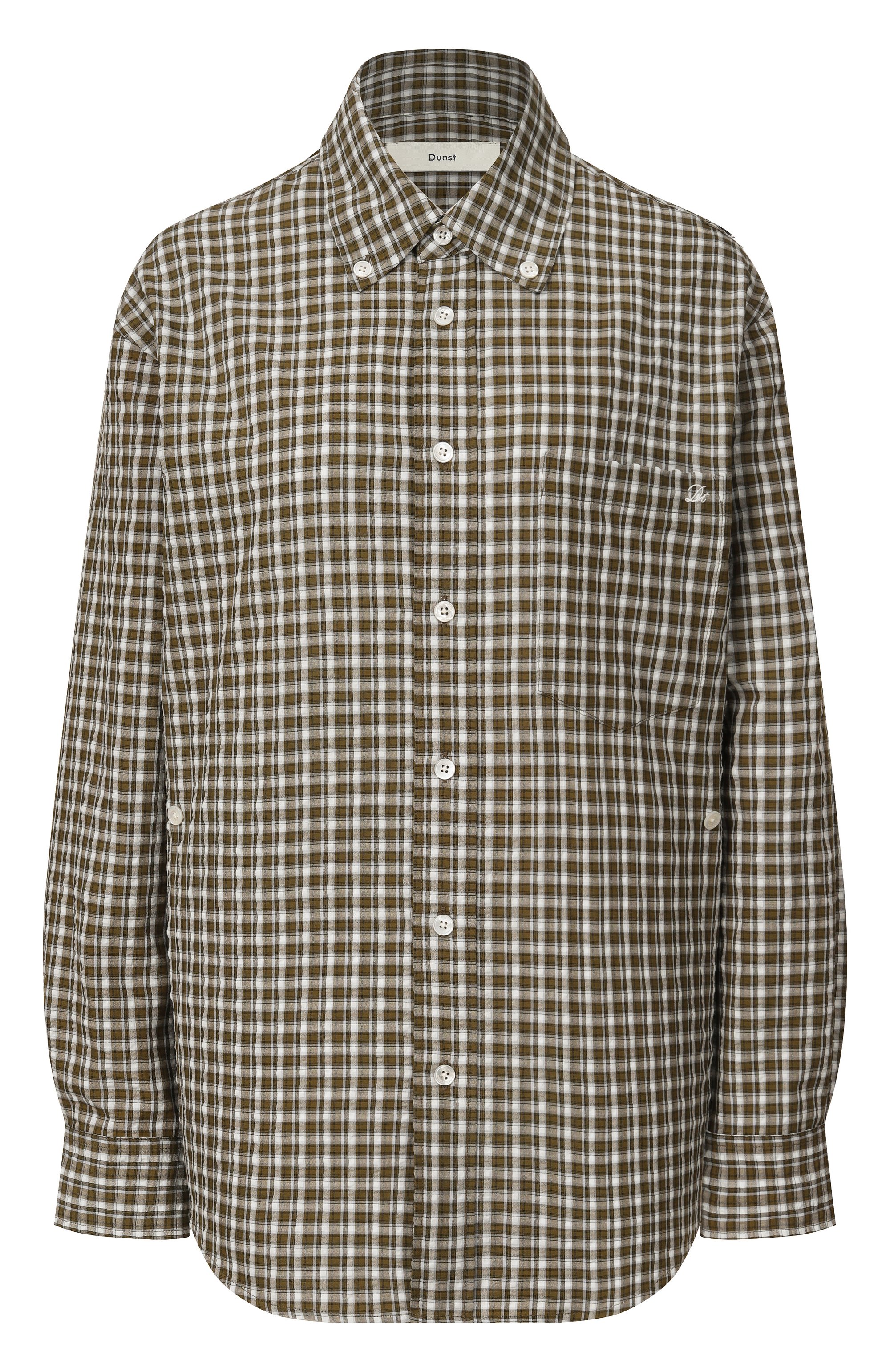 Рубашка DUNST хаки цвета по цене 14650 руб., арт. UDSH6A115E2, фото 1 Рубашка DUNST, арт. UDSH6A115E2, фото 1