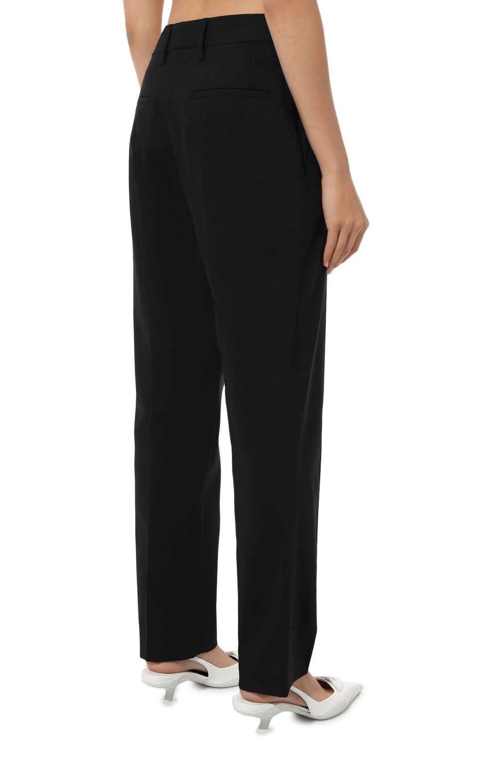 Шерстяные брюки PRADA, арт. P288D-J8A-F0002-202, фото 4