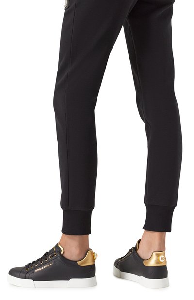 Кожаные кеды portofino DOLCE & GABBANA, арт. CK1602/AN298, фото 3