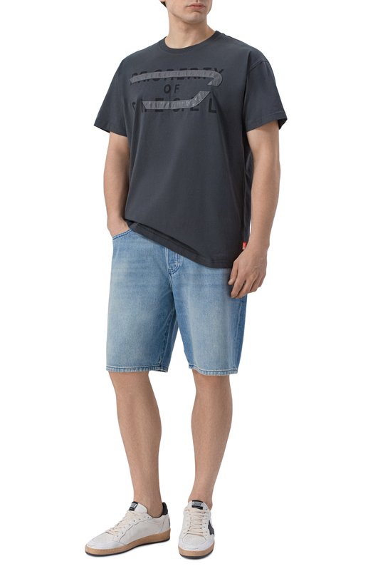 Джинсовые шорты Regular Diesel A06430/0BEBF Голубой  A06430/0BEBF Фото 2