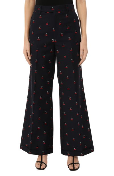 Брюки из хлопка и шерсти GUCCI, арт. 570604 ZABMY, фото 3