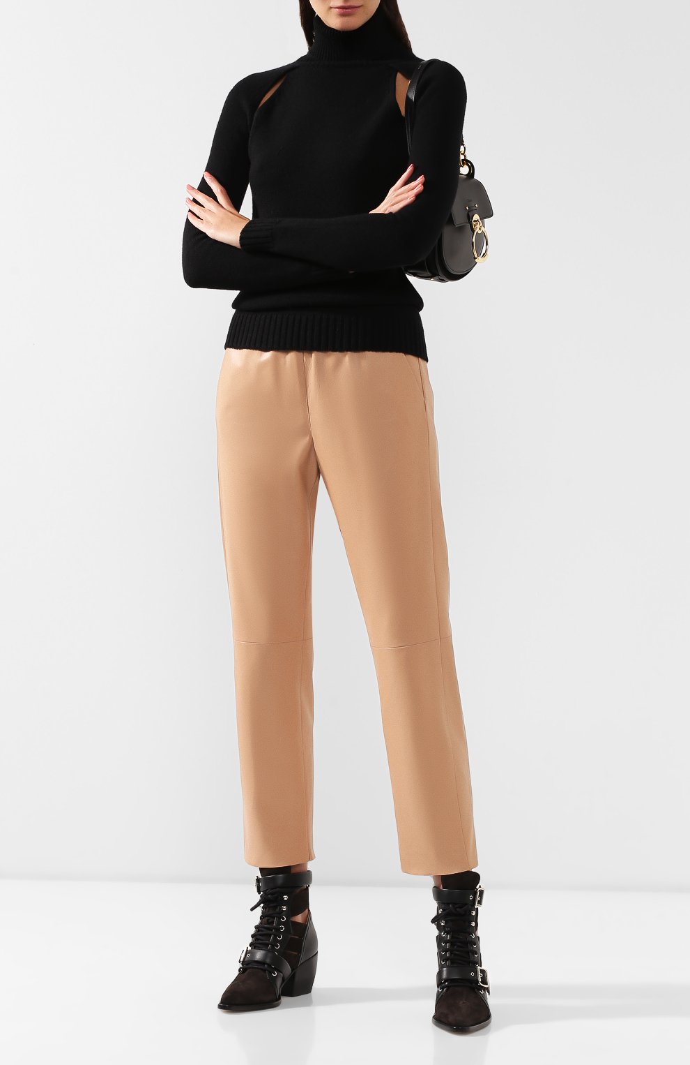 Кожаные брюки DROME, арт. DPD1852VC/D400C, фото 2