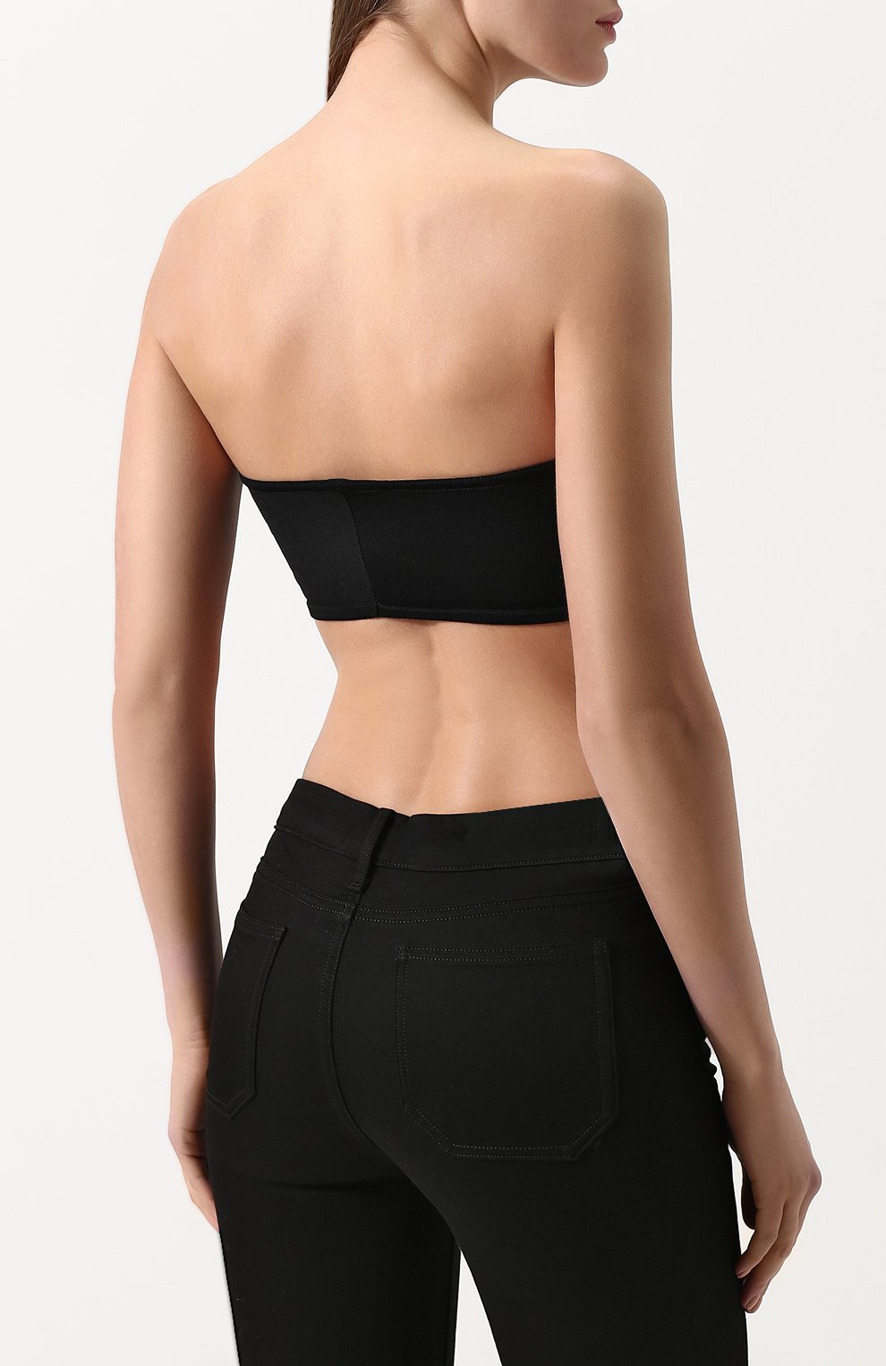 Однотонный топ-бюстье из вискозы BALMAIN, арт. 129300/695M, фото 4