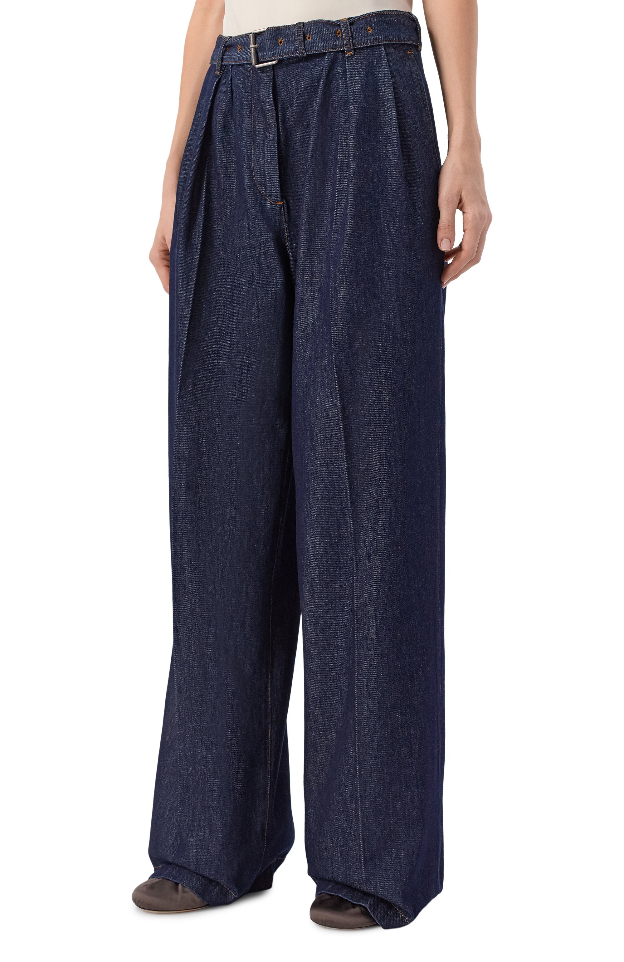 Джинсы DRIES VAN NOTEN синего цвета по цене 72200 руб., арт. 130937/3385, фото 3 Джинсы DRIES VAN NOTEN, арт. 130937/3385, фото 3